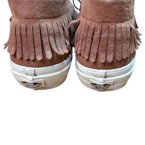 VANS Ultra Cush Moccasin Brown Suede Leather Fringed Chukka Sneaker Shoes Unisex - Picture 5 of 9
